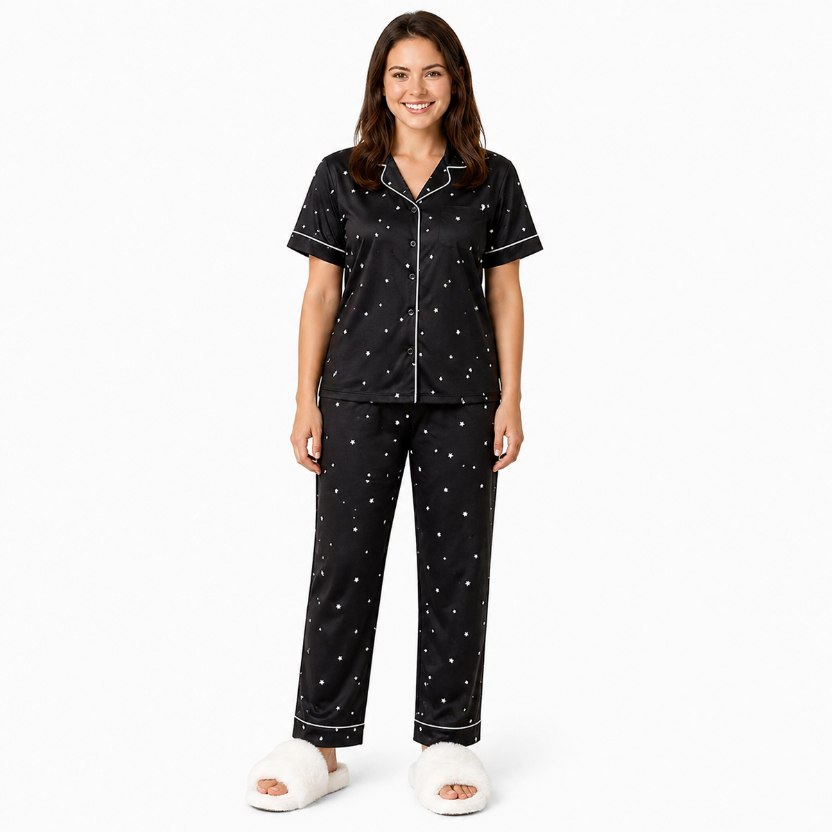 White dots woman Pajama